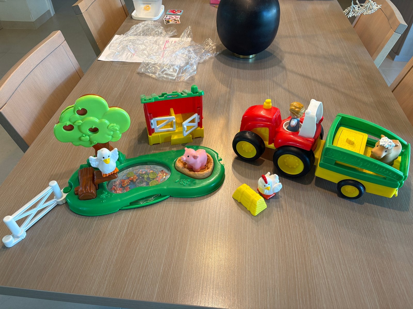 Little People Vijver en varkensstal - Tractor, Enfants & Bébés, Jouets | Fisher-Price, Enlèvement ou Envoi, Utilisé