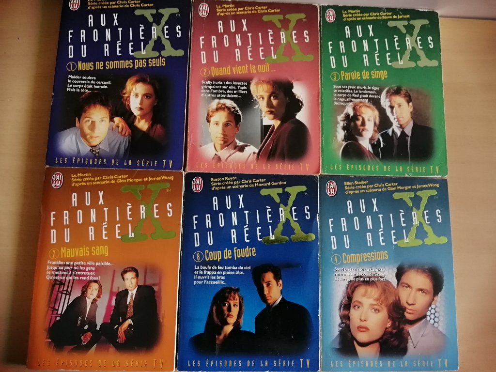 Lot 6  Romans "Aux Frontières du Réel" (The X-Files), Ophalen of Verzenden