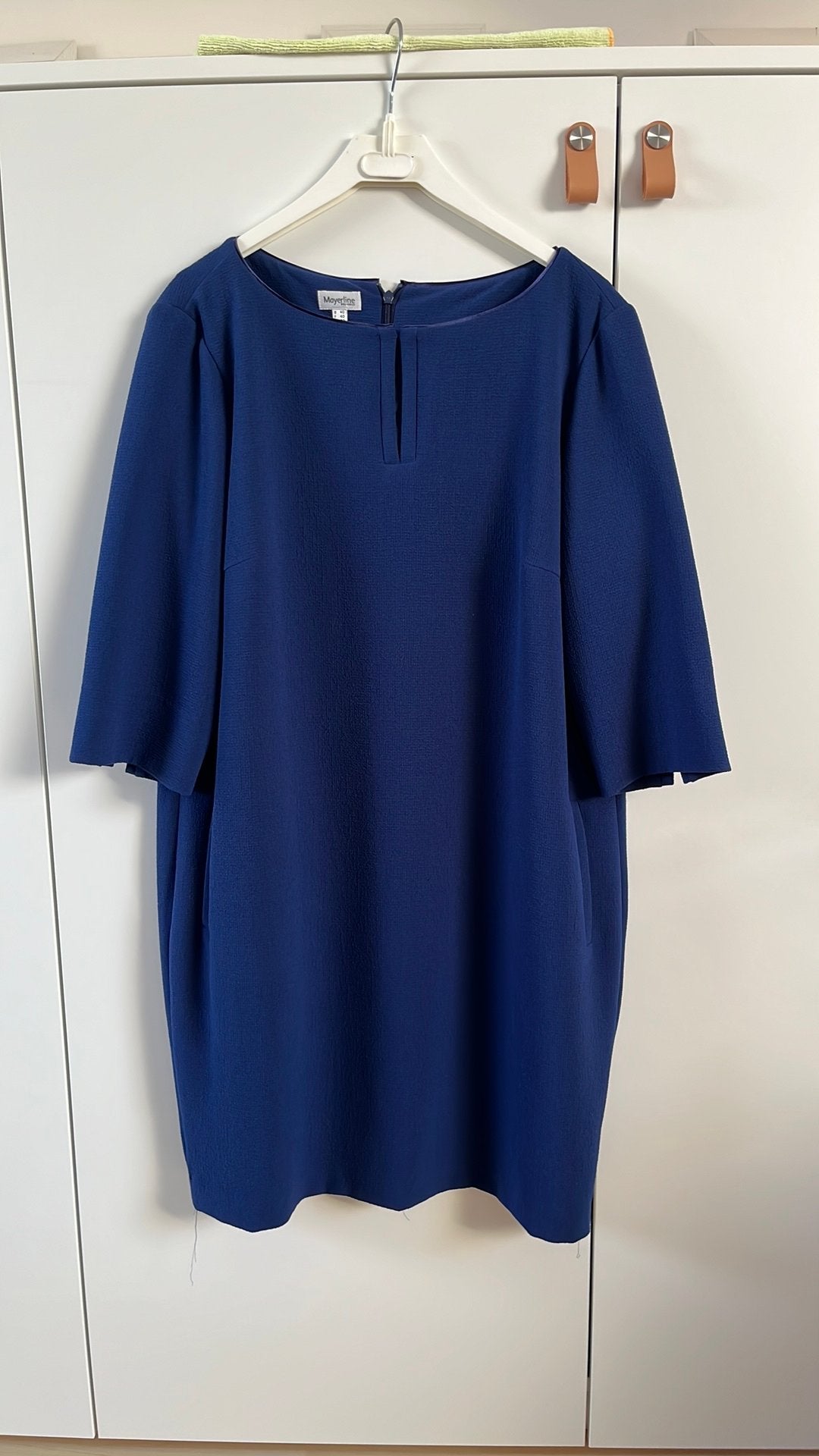 Blauw jurkje Mayerline maat 40, Kleding | Dames, Jurken, Ophalen of Verzenden, Zo goed als nieuw, Maat 38/40 (M), Blauw