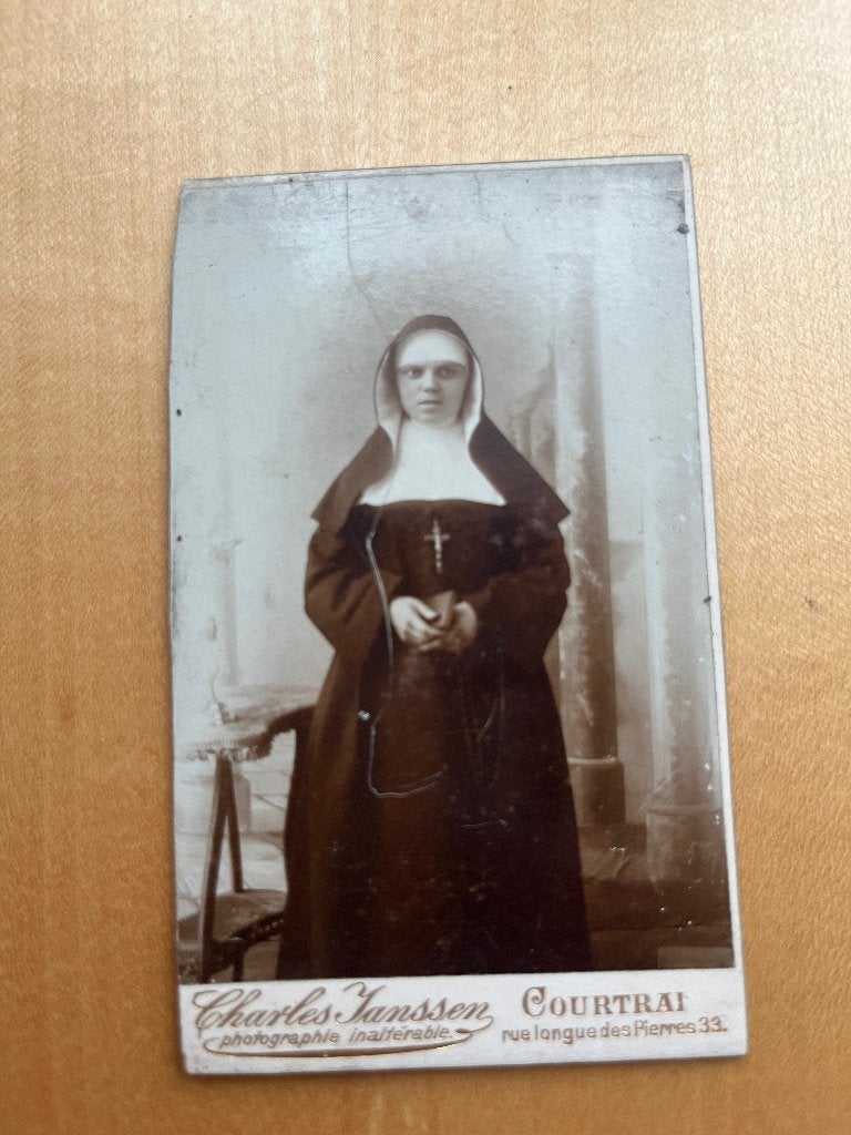 zeer oude foto non - Fotografie Charles Janssen-Kortrijk-, Verzamelen, Gebruikt, Verzenden, Foto, Voor 1940