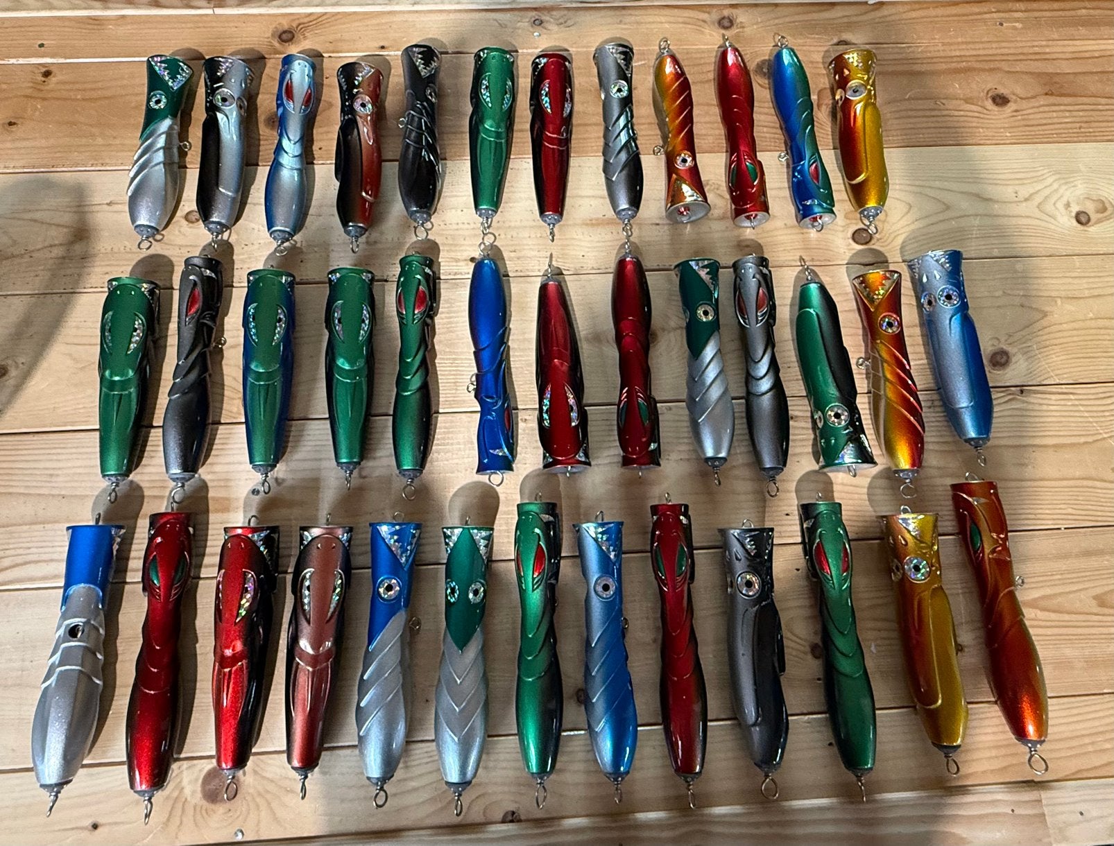 39x Grote GT Poppers / Big Game Poppers, Ophalen of Verzenden, Zo goed als nieuw
