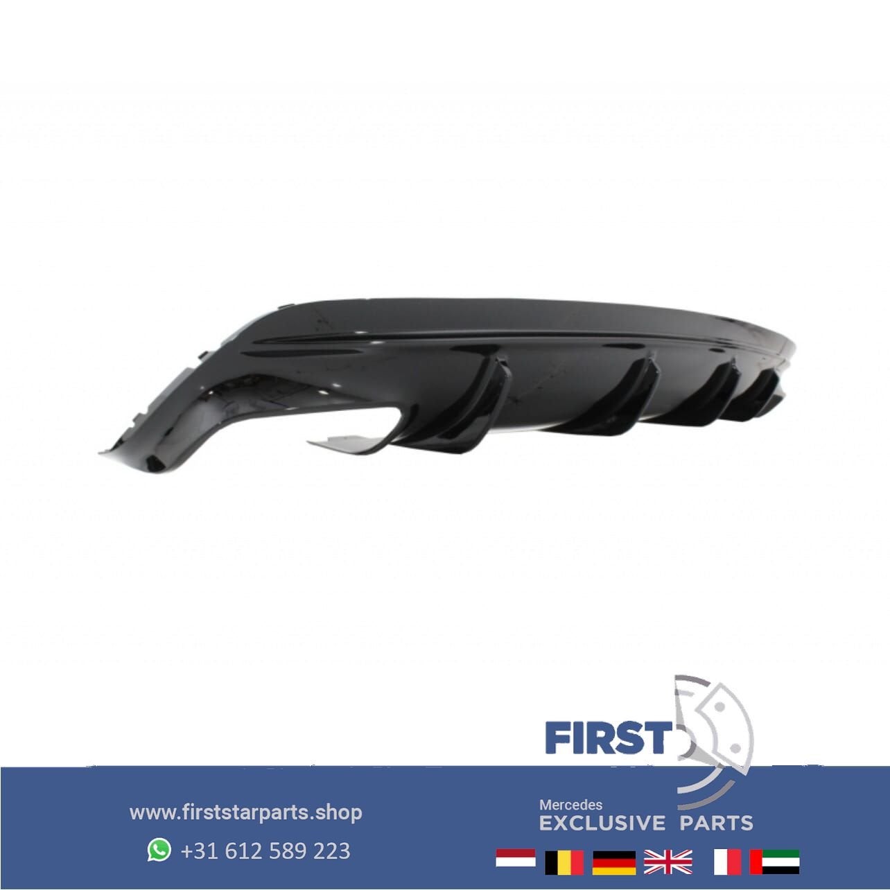 W117 C117 X117 FACELIFT CLA45 AMG DIFFUSER + UITLAAT SIERSTU, Gebruikt, -, Ophalen of Verzenden, -