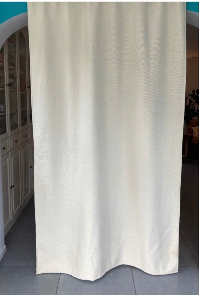 3 dikke gordijnen tegen warmte of koude, Crème, Verzenden, 230 cm, Gordijn