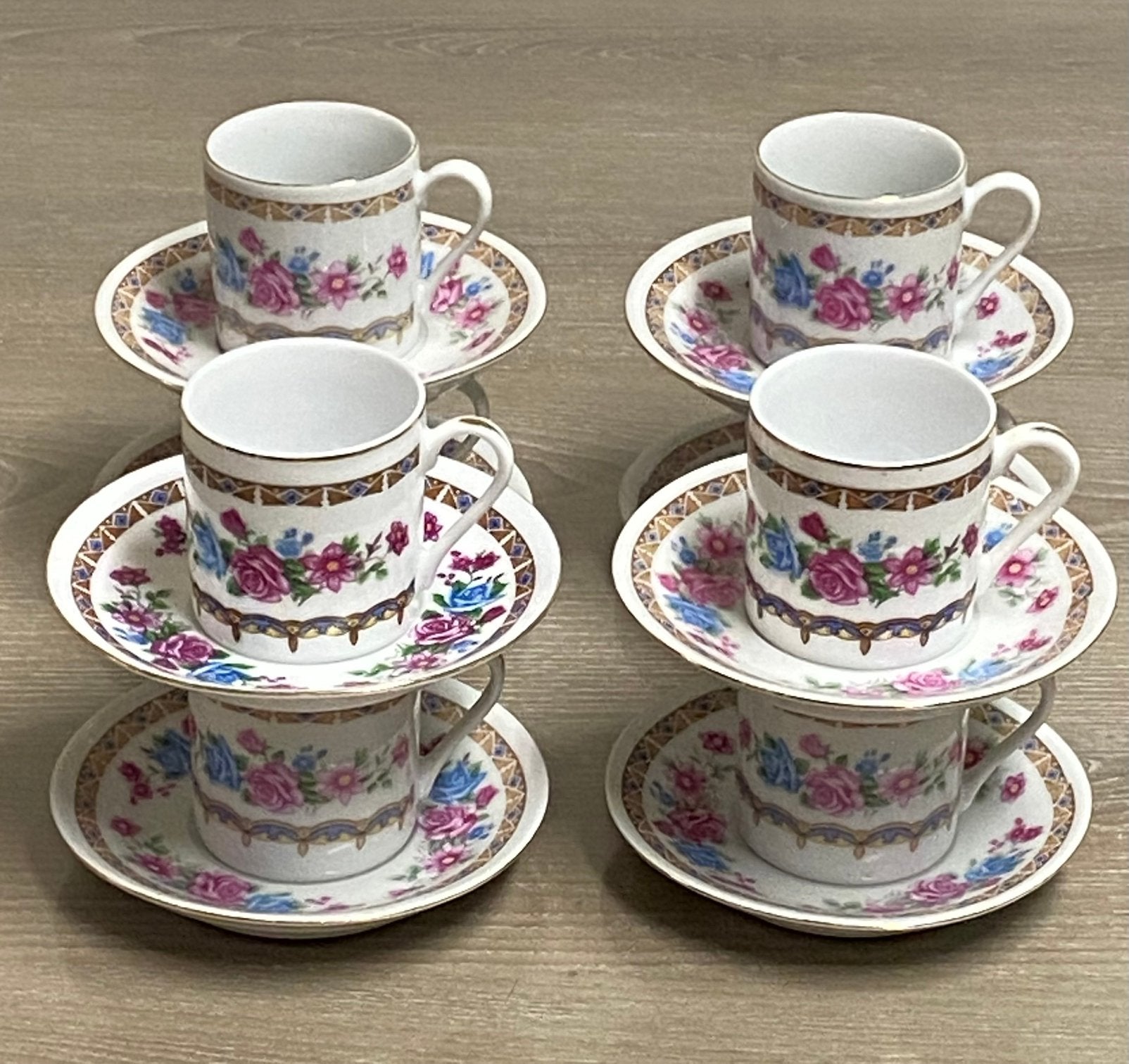 Service à café vintage en porcelaine, prix : 15€, Enlèvement ou Envoi