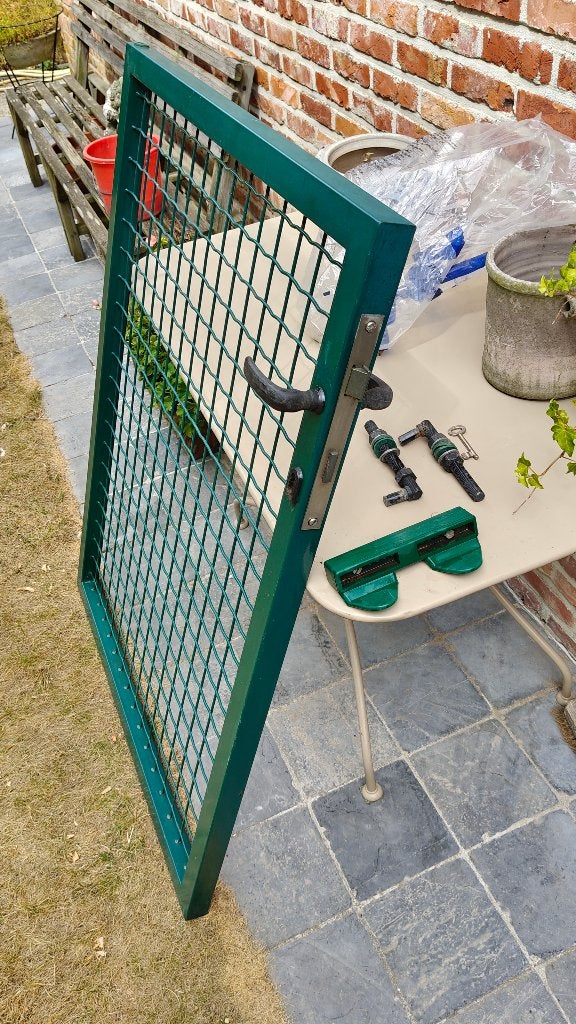 TUINHEK GROEN IJZER, Enlèvement, Porte du jardin, Avec portail, Utilisé