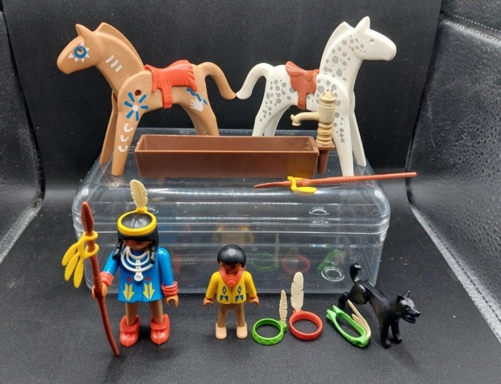 Playmobil vintage Indiens, Enlèvement, Utilisé, Pièces détachées, Figurines