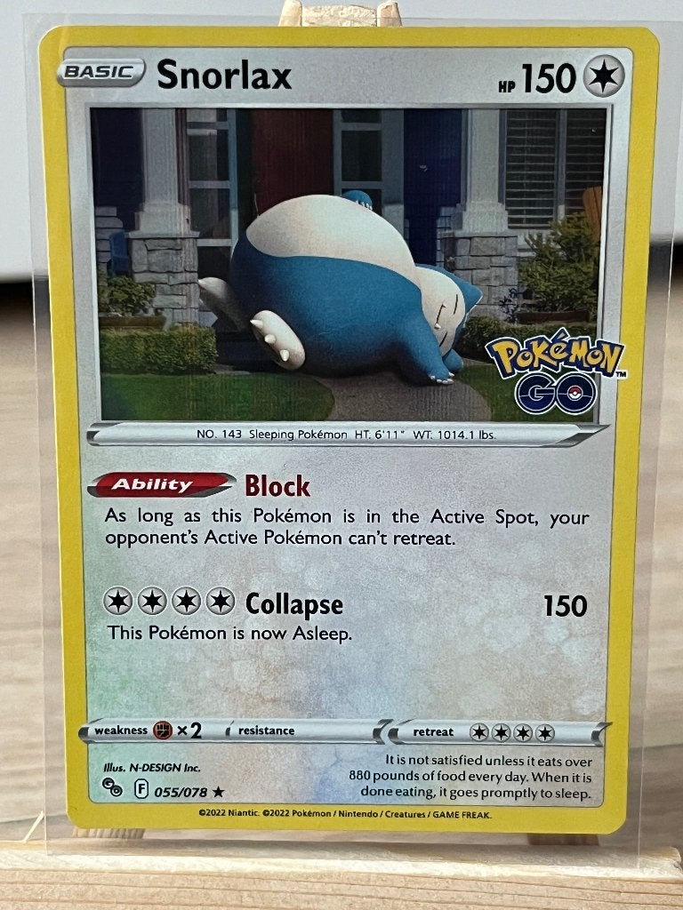 Snorlax Pokemon Go, Ophalen, Zo goed als nieuw, Losse kaart