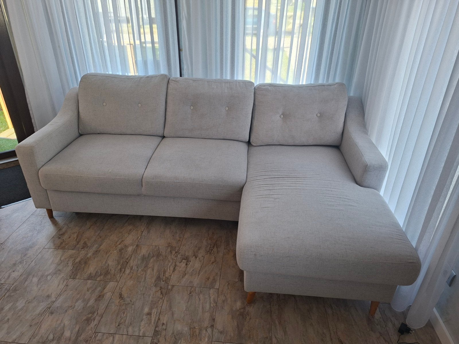 Zetel met opbergruimte en ombouwbaar tot bed, Huis en Inrichting, Ophalen