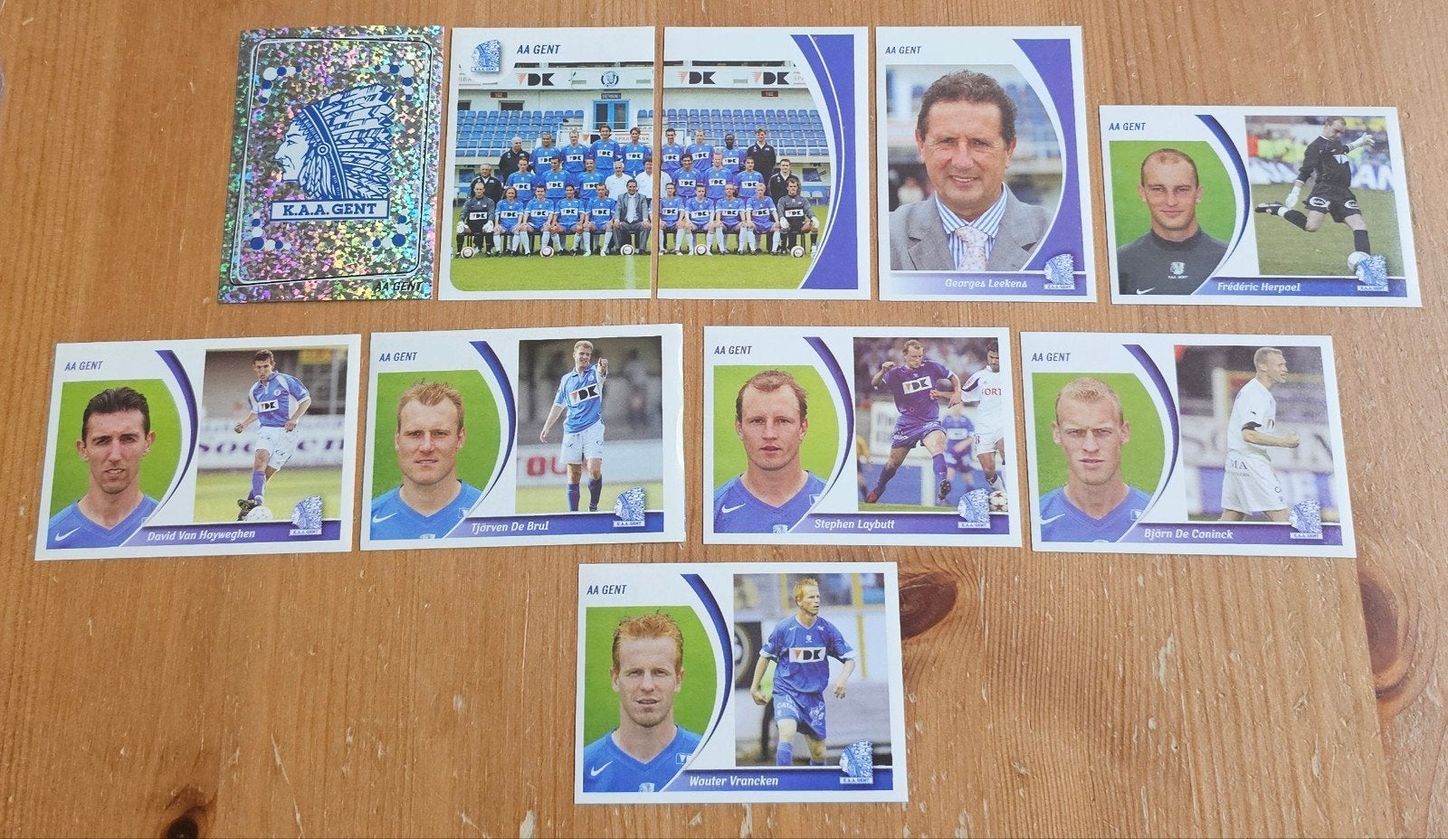 Panini Football 2005 KAA Gent Ongebruikt Voetbal!, Ophalen of Verzenden, Zo goed als nieuw, Meerdere stickers