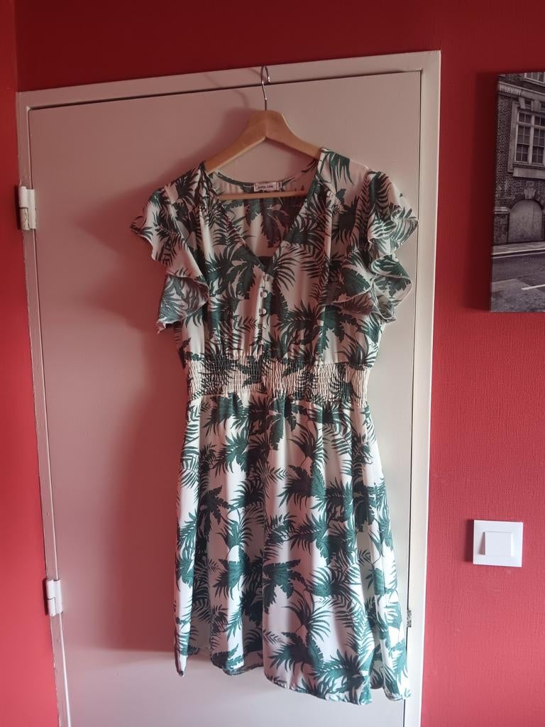 Robe été a fleurs verte, Vêtements | Femmes, Enlèvement ou Envoi, Taille 36 (S), Comme neuf, Vert