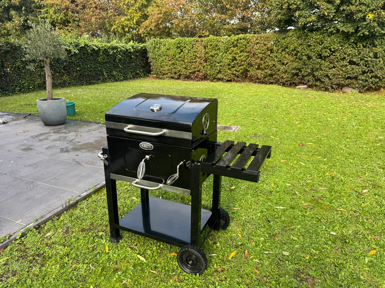 Boretti carbone 2.0, Tuin en Terras, Ophalen, Zo goed als nieuw