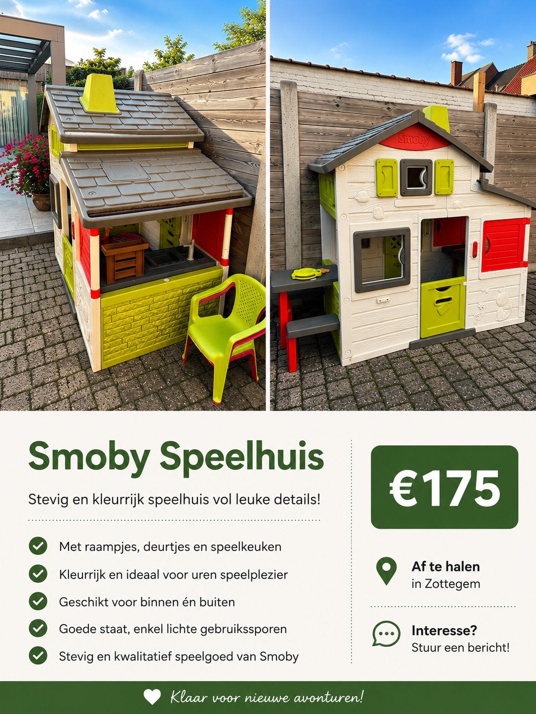 Smoby Speelhuisje, Ophalen, Gebruikt