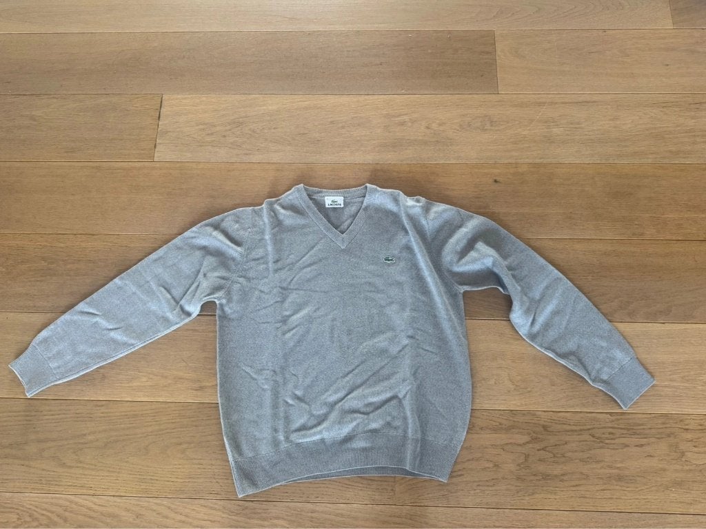 Pull col V vintage Lacoste gris chiné laine taille 5 / L, Vêtements | Hommes, Gris, Enlèvement ou Envoi, Lacoste, Taille 52/54 (L)