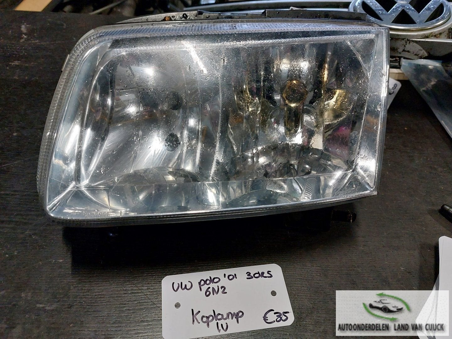 VW Polo 6N2 3drs Koplamp LV '01, Gebruikt, -, -, Ophalen of Verzenden