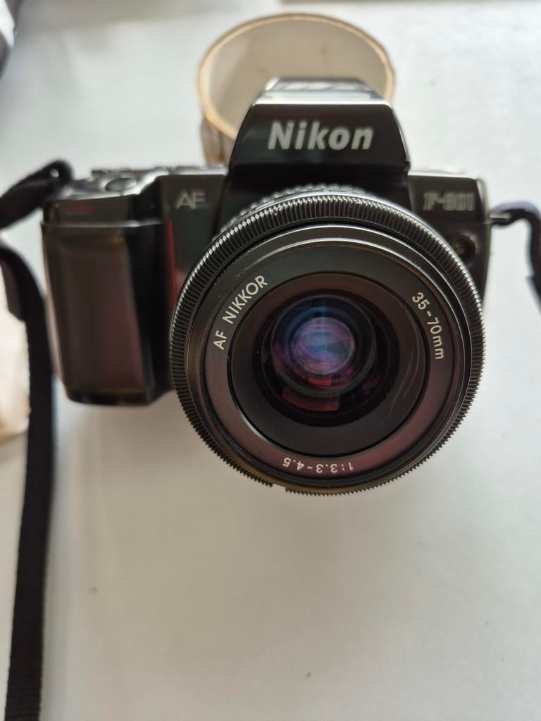 Nikon F 801 digitale camera + sygma telelens, Audio, Tv en Foto, Ophalen, Gebruikt, Spiegelreflex, Nikon
