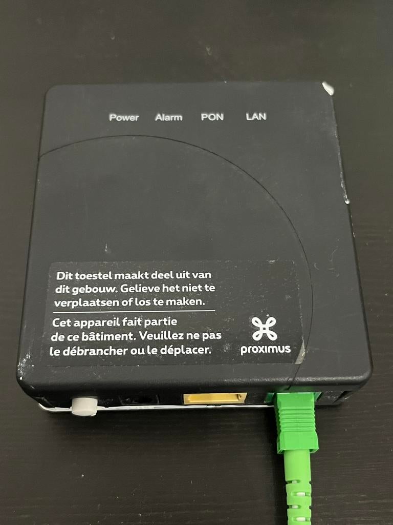 Proximus Fiber GPON (ONT) Nokia G-010G-R, Enlèvement ou Envoi, Utilisé