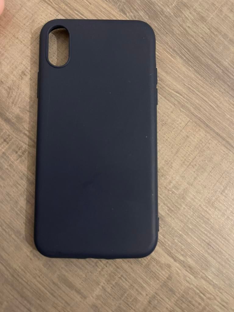 Donker blauw hoesje iphone x/xs, Telecommunicatie, Mobiele telefoons | Hoesjes en Screenprotectors | Apple iPhone, Ophalen, Zo goed als nieuw