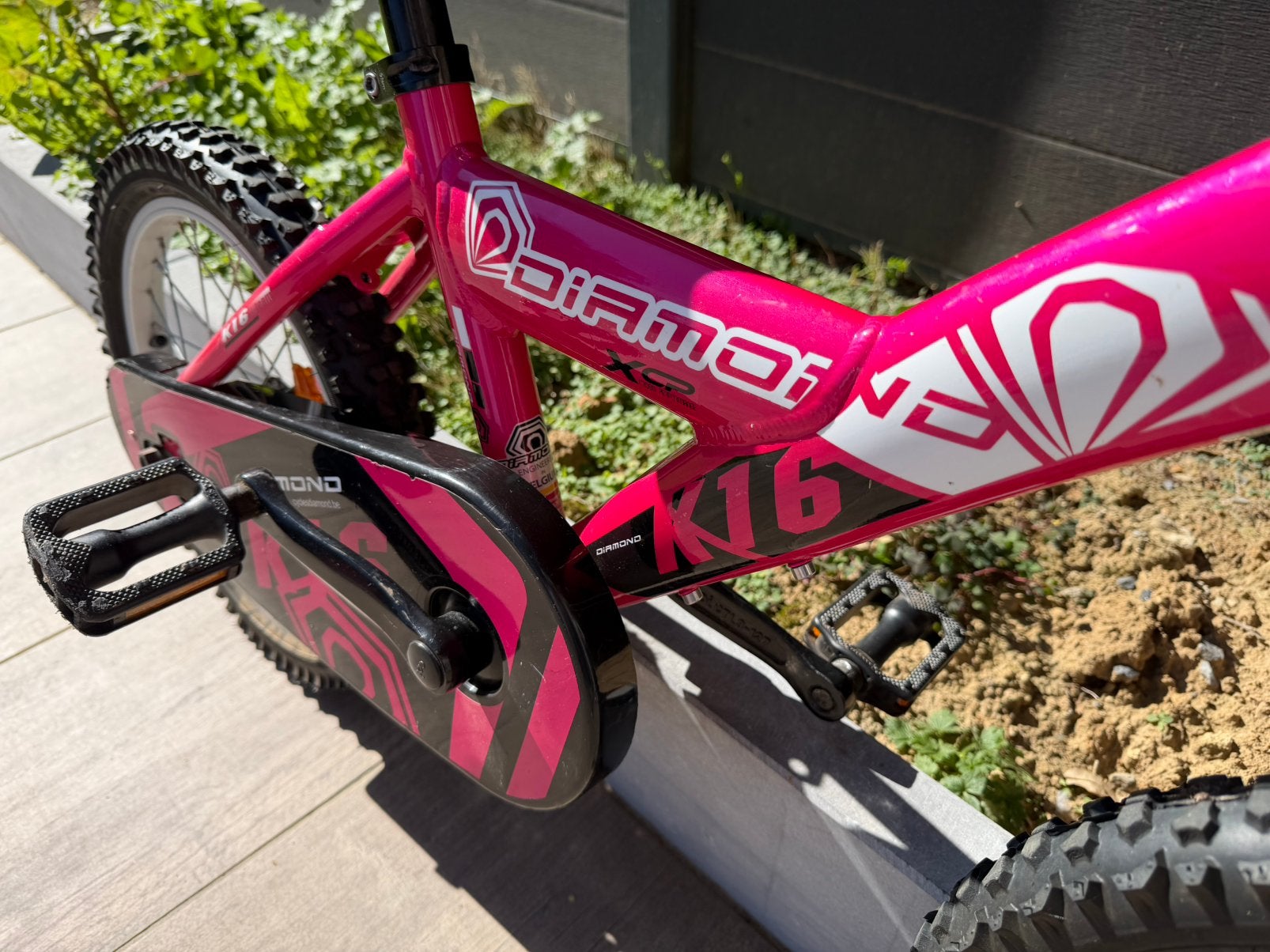 Velo Diamond K16 - enfant - 70€, Enlèvement, Comme neuf, Frein à rétropédalage, 16 à 20 pouces