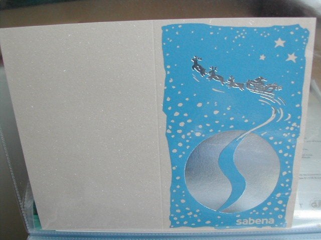 Sabena Kerstkaart Wenskaart #002, Ophalen of Verzenden, Nieuw