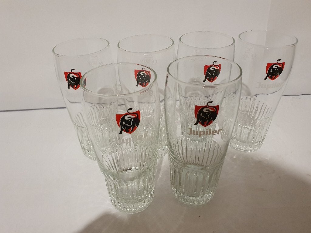 Jupiler à 6 verres, Collections, Enlèvement, Comme neuf, Verre à bière