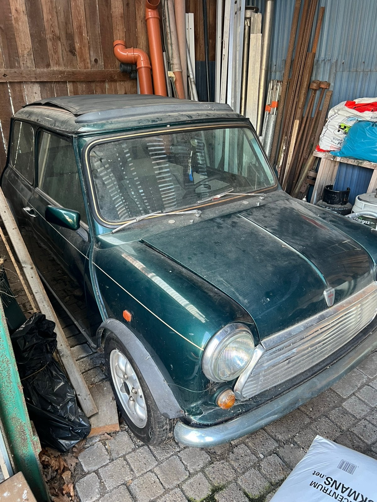 Austin mini cooper british open, Voorwielaandrijving, 4 zetels, Stof, Beige