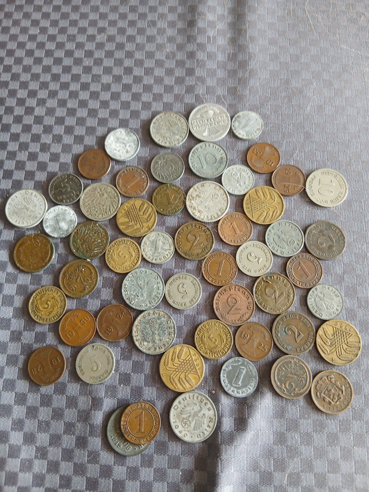 Lot Duitse fennig, Postzegels en Munten, Ophalen of Verzenden