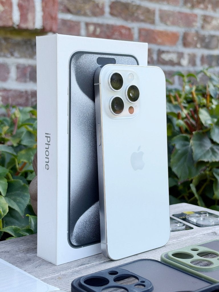 iPhone 15 Pro Max 256GB + Accessoires, Telecommunicatie, Ophalen, Wit, IPhone 15