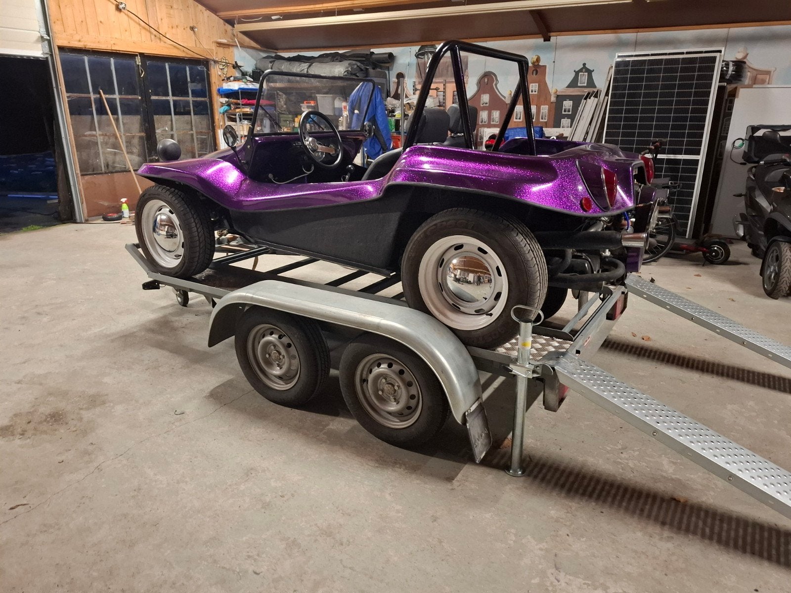 Aanhanger voor golfcar of buggy, Ophalen