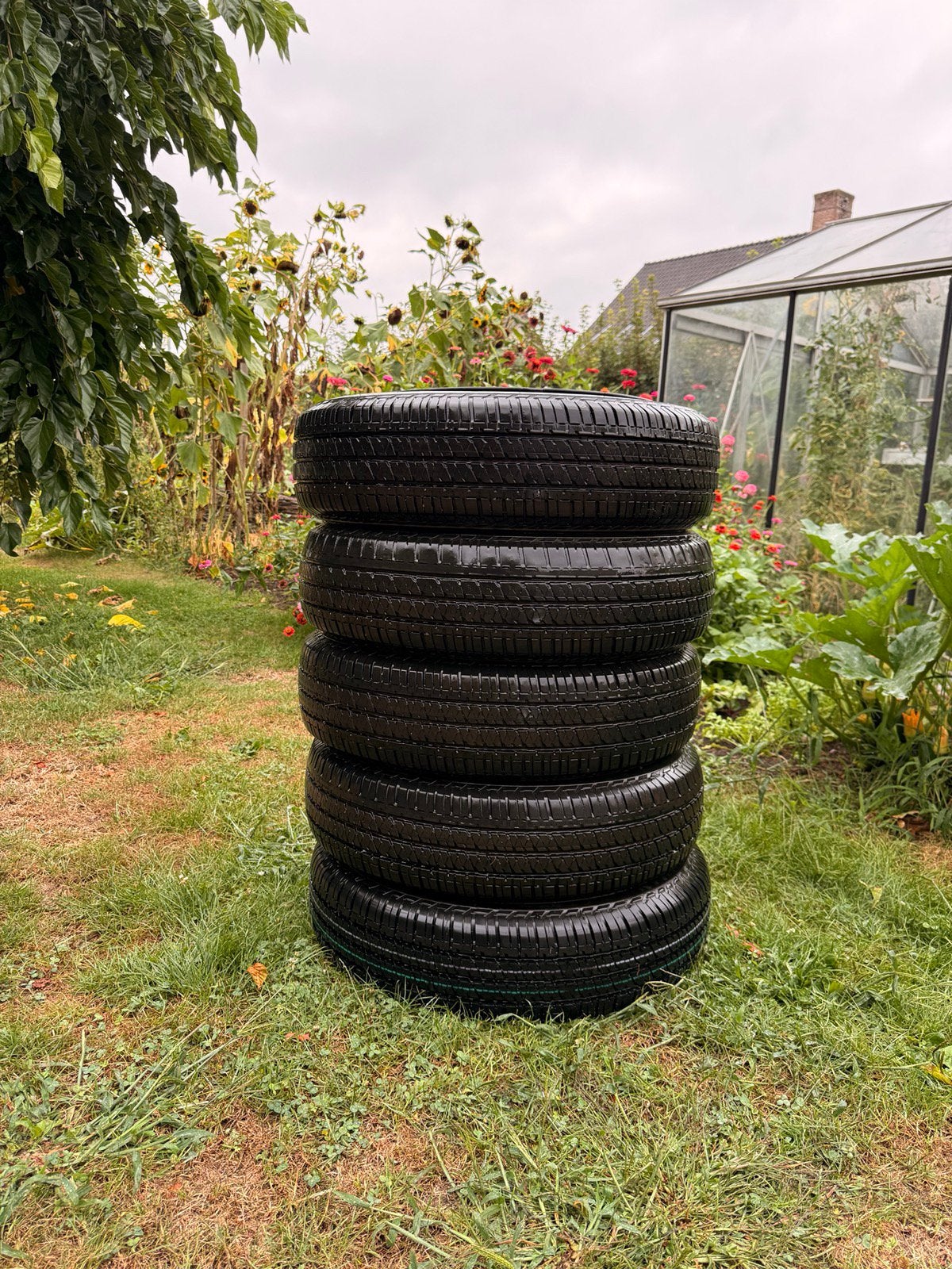 5x Bridgestone Dueler H/T 684 II – 195/80 R15 – Suzuki Jimny, Auto-onderdelen, Banden en Velgen, Ophalen, Gebruikt, Zomerbanden