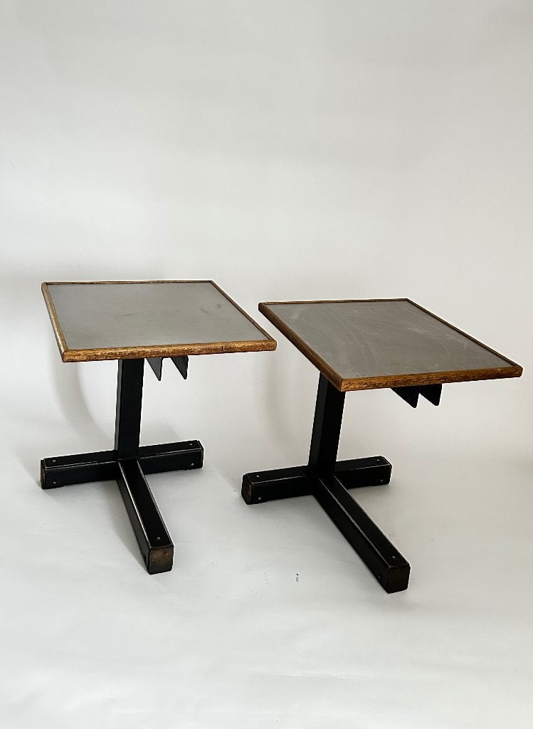 Christophe gevers paire table vintage, Antiek en Kunst, Ophalen