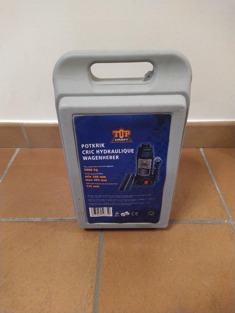 Topkraft Hydraulische krik 5000 kg, Auto diversen, Krikken, Ophalen, Zo goed als nieuw