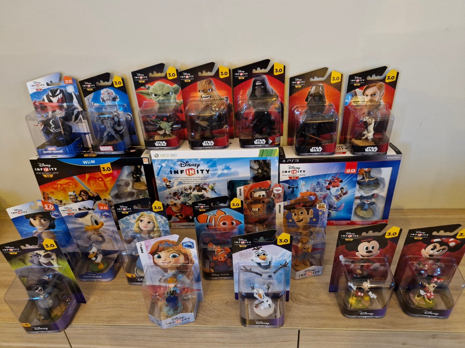 Groot lot Disney Infinity dozen , figuren ongeopend , nieuw, Ophalen of Verzenden, Overige figuren, Nieuw, Overige typen