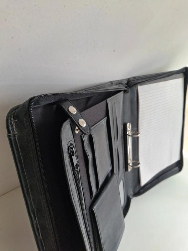 Étui à lettres A4 de luxe - cuir noir - Excellente qualité, Enlèvement ou Envoi, Neuf, Économie et Marketing
