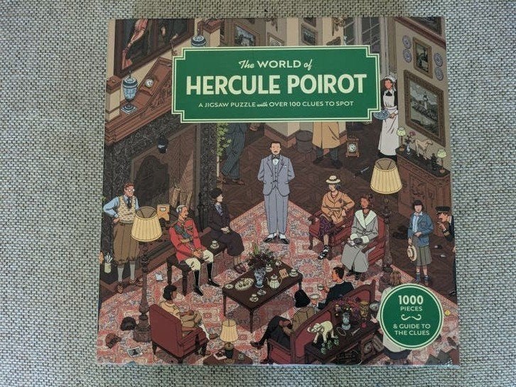 Puzzel The World of Hercule Poirot 1000 stukjes, Ophalen, 500 t/m 1500 stukjes, Zo goed als nieuw, Legpuzzel