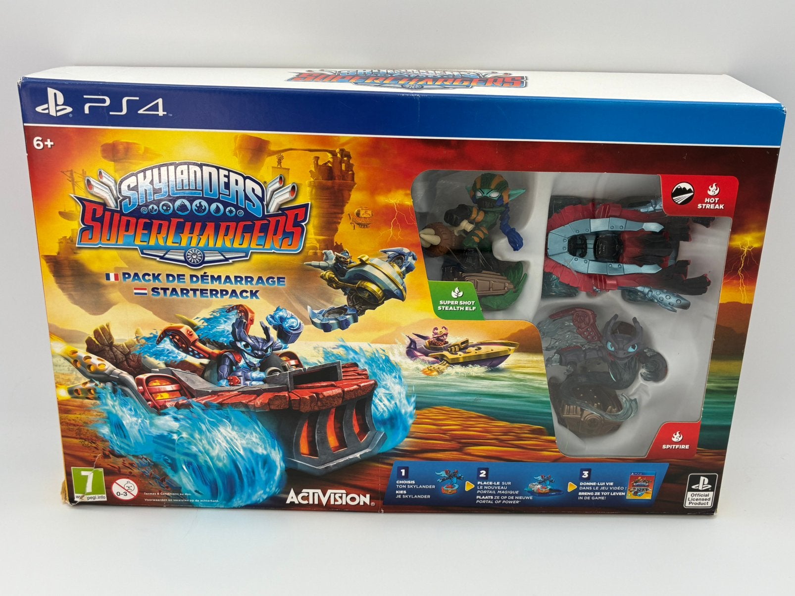 Skylanders Superchargers ps4 starterpack inbox, Games en Spelcomputers, Games | Sony PlayStation 4, Verzenden, Zo goed als nieuw