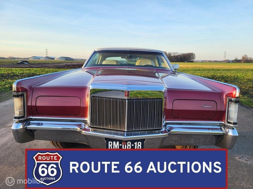 Lincoln Continental Coupe | 1970 | Route 66 Auctions, Zwart, Bedrijf, Handgeschakeld, Overige carrosserie