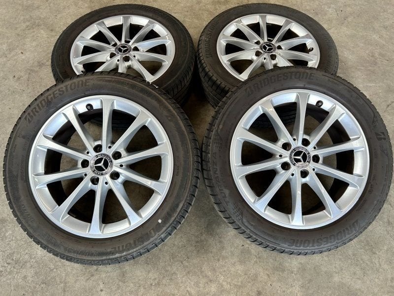 17 inch originele velgen + zomerbanden Mercedes A, B klasse, Pneus et Jantes, Pneus été, -, 205 mm