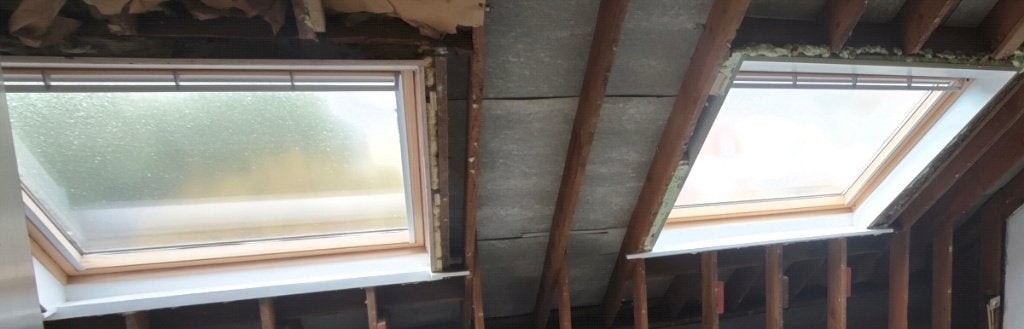 Velux GGL UK08 (2 stuks) 134x140 cm, Ophalen, Gebruikt, 120 tot 160 cm, Dubbelglas