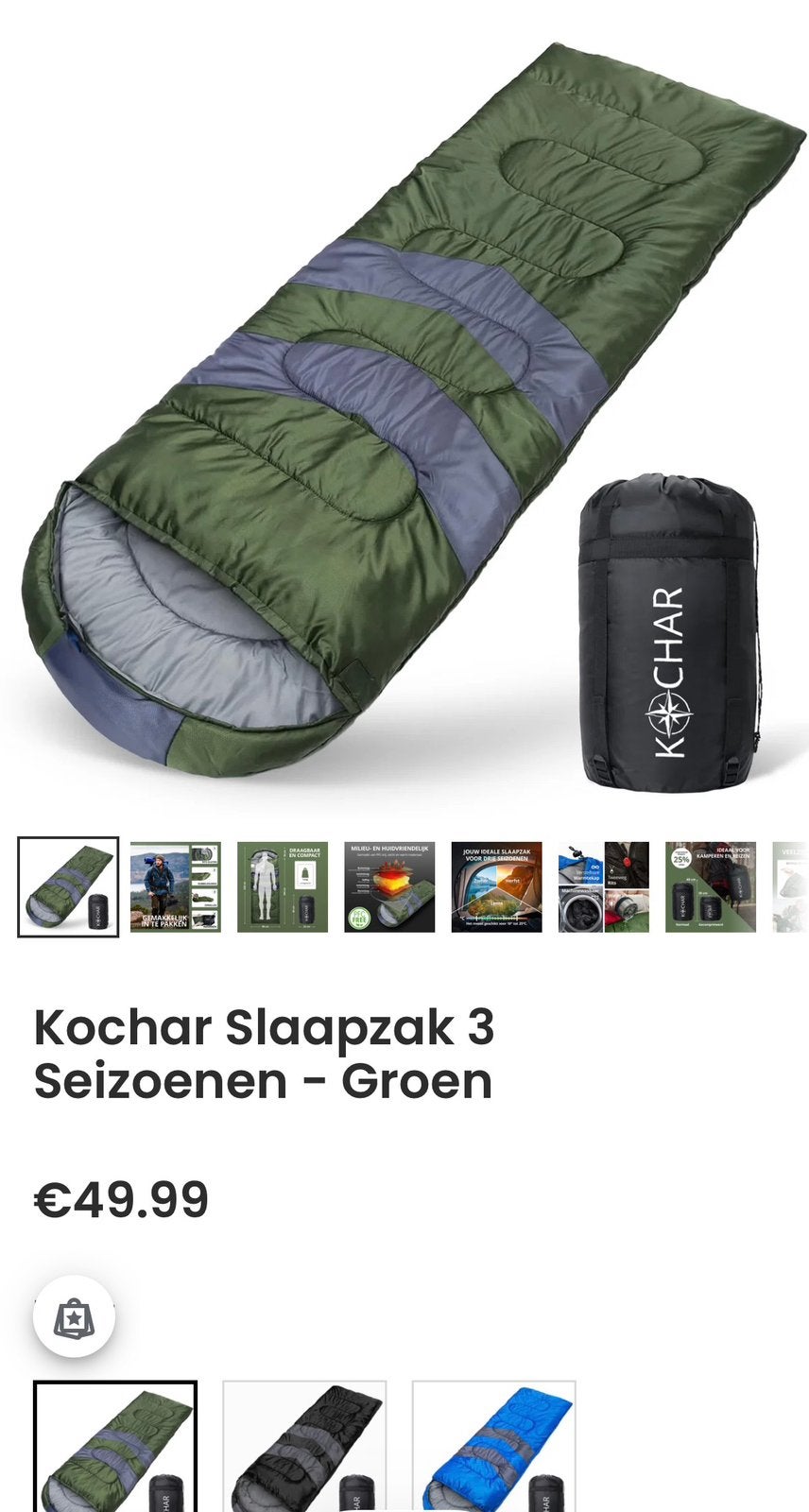 Nieuw en ongebruikt (lees de advertentie), Caravans en Kamperen, Slaapzakken, Ophalen of Verzenden, Nieuw