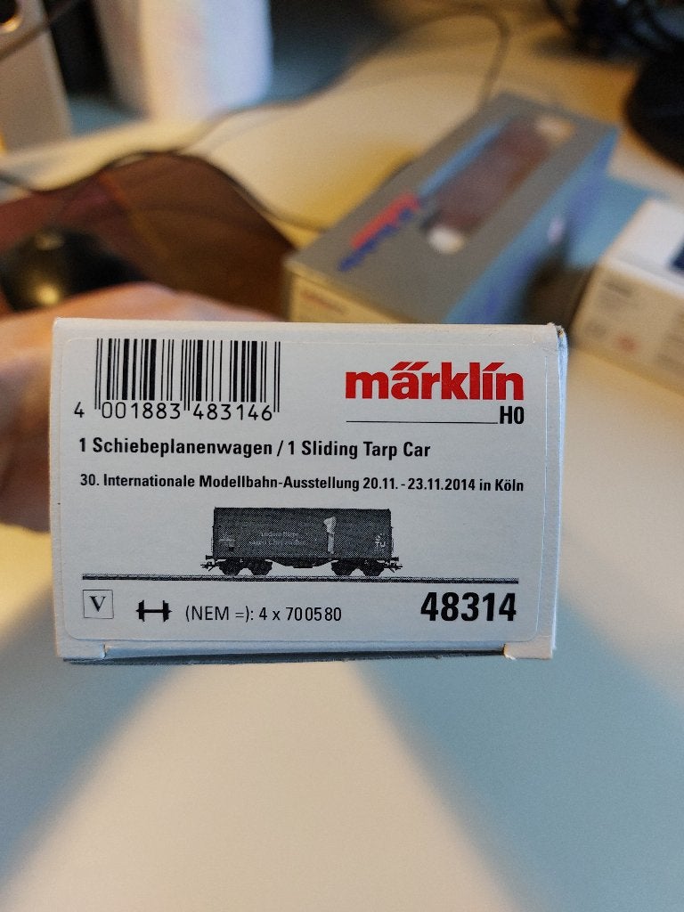 Marklin HO 48314 schuifzeilwagen DB, Ophalen of Verzenden, Nieuw, Wagon, Märklin