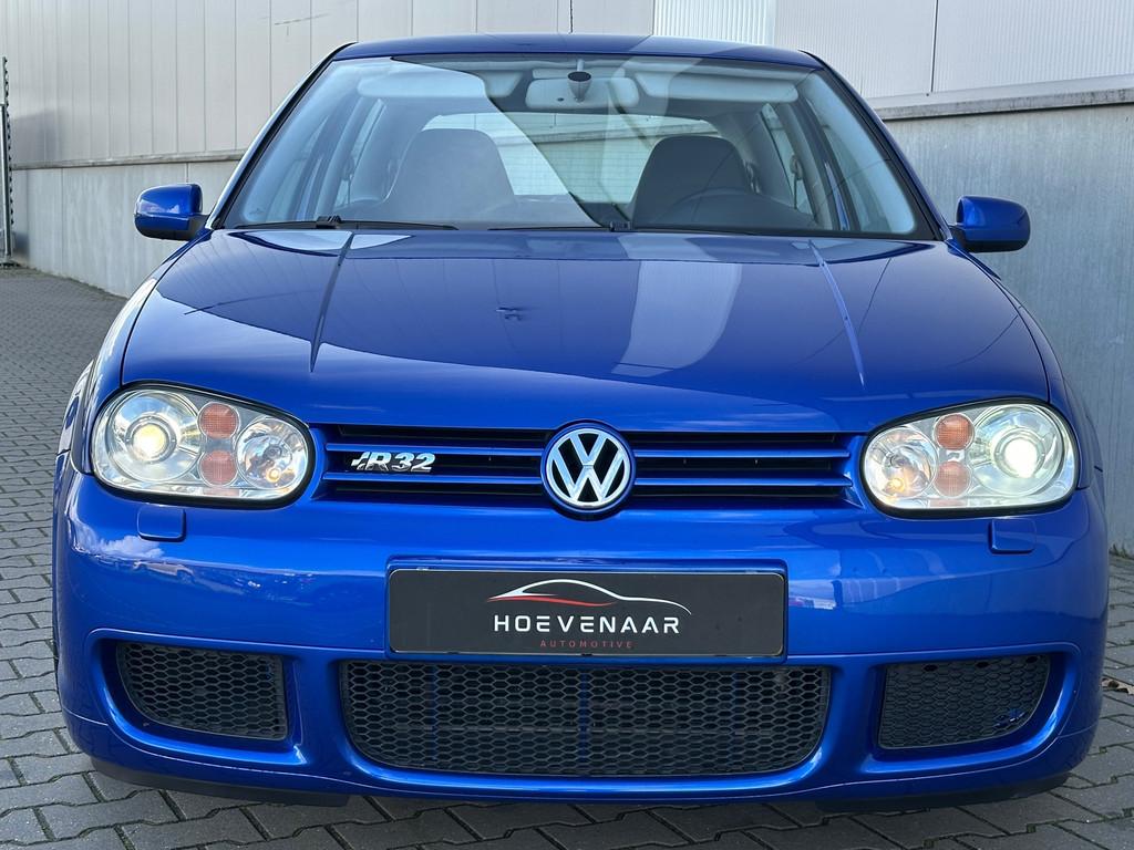 Volkswagen Golf 3.2 V6 R32 DSG Concoursstaat Geheel Originee, Auto's, Automaat, Zwart, 3189 cc, Blauw