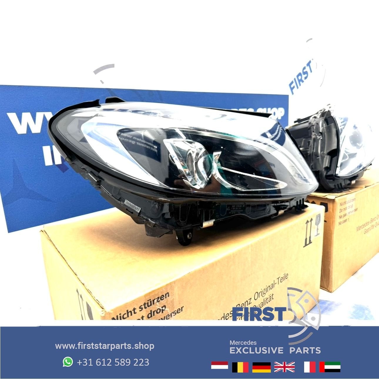 W205 LED High Performance KOPLAMP RECHTS Mercedes C Klasse A, Utilisé, -, -, Enlèvement ou Envoi