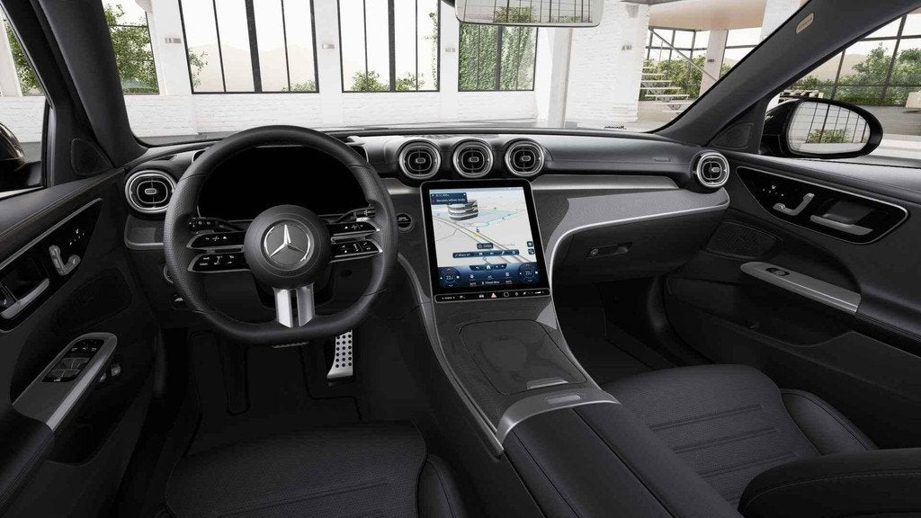 Mercedes-Benz C-Klasse 300 e Break AMG Line | Panoramisch Da, Auto's, Automaat, Automatische klimaatregeling, Zwart, 4 cilinders