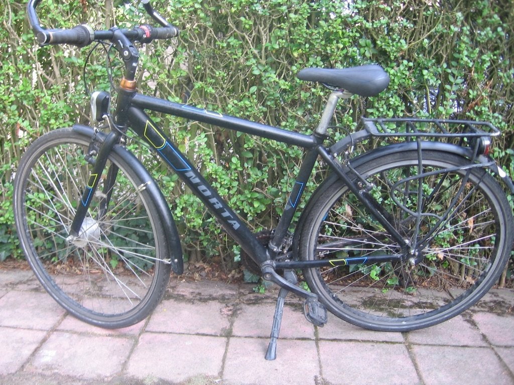 28 inch alu norta grote jongensfiets / kleine herenfiets ,, Gebruikt, Velgrem, Handrem, Ophalen