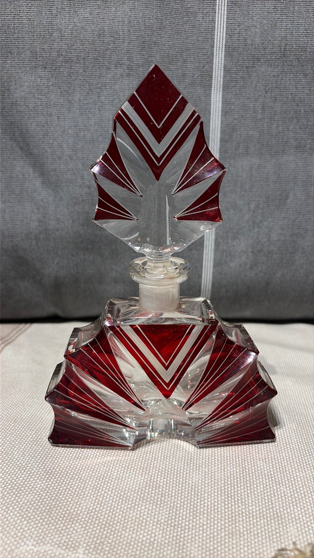 Lot 3 pièces parure toilette Art Déco CRYSCO 1930, Enlèvement