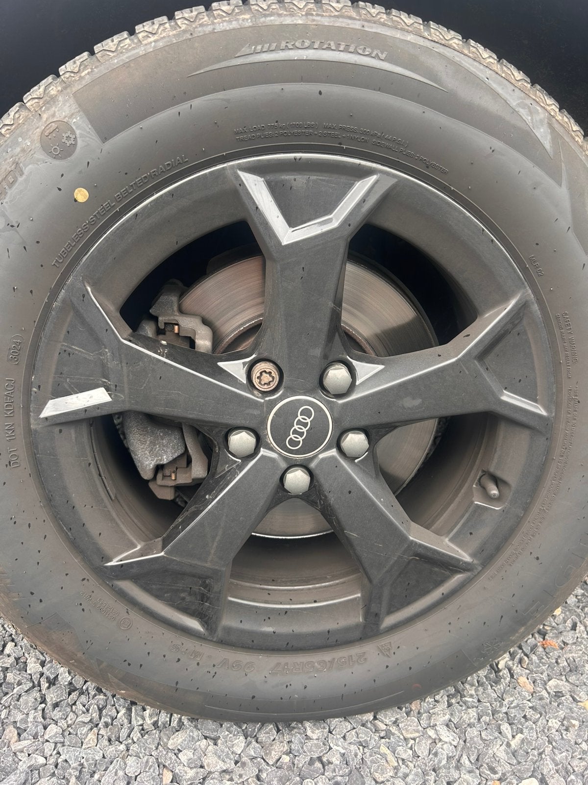 Jantes Audi Q3, 215 mm, 4 Saisons, 17 pouces, Enlèvement