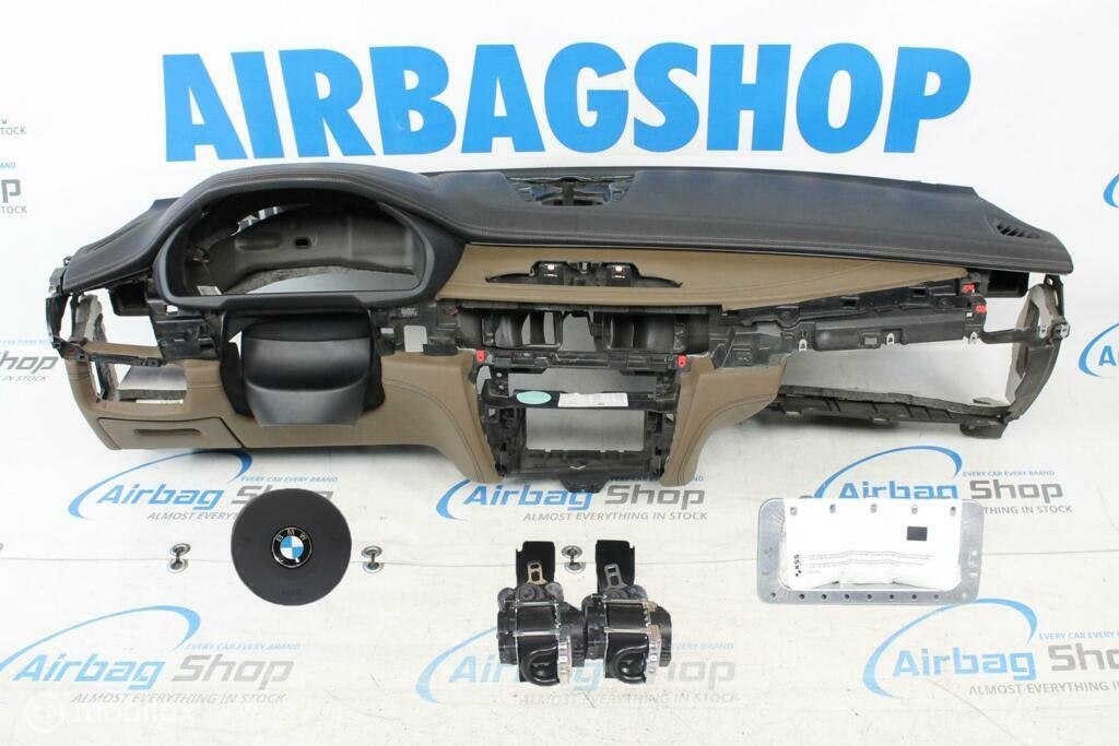 Airbag kit Tableau de bord M noir/brun HUD BMW X5 F15, Autos : Pièces & Accessoires, Enlèvement ou Envoi, Utilisé