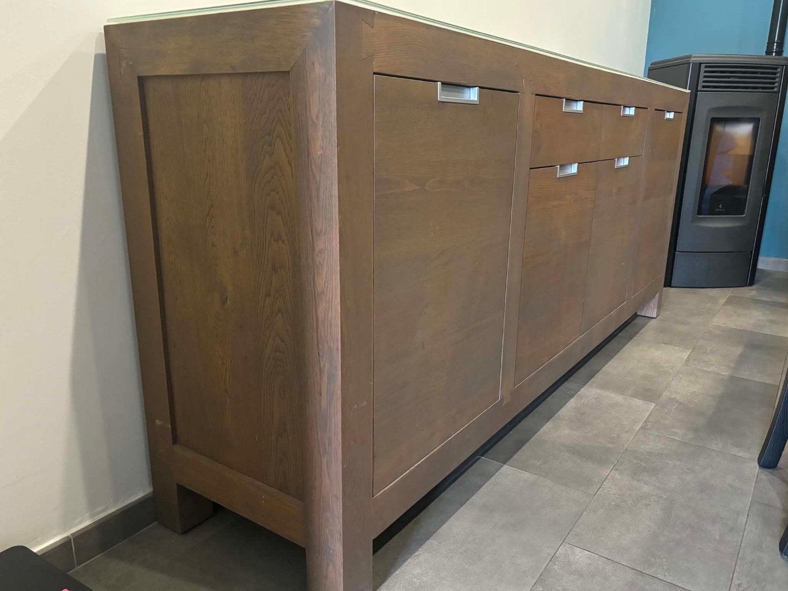 Buffet et vitrine de salle à manger, Maison & Meubles, Enlèvement, Utilisé, Bois