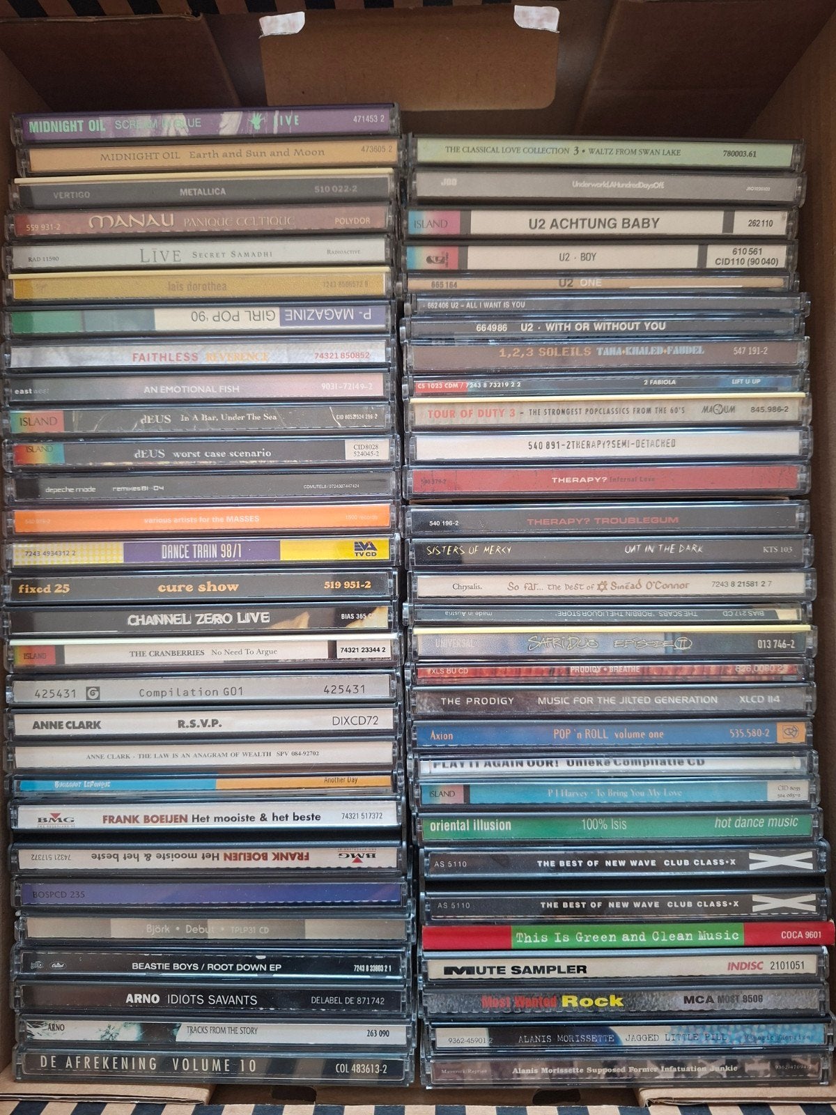 Verzameling CD's rock en pop in zeer goede staat, Ophalen, Gebruikt, Album, Inclusief doosje