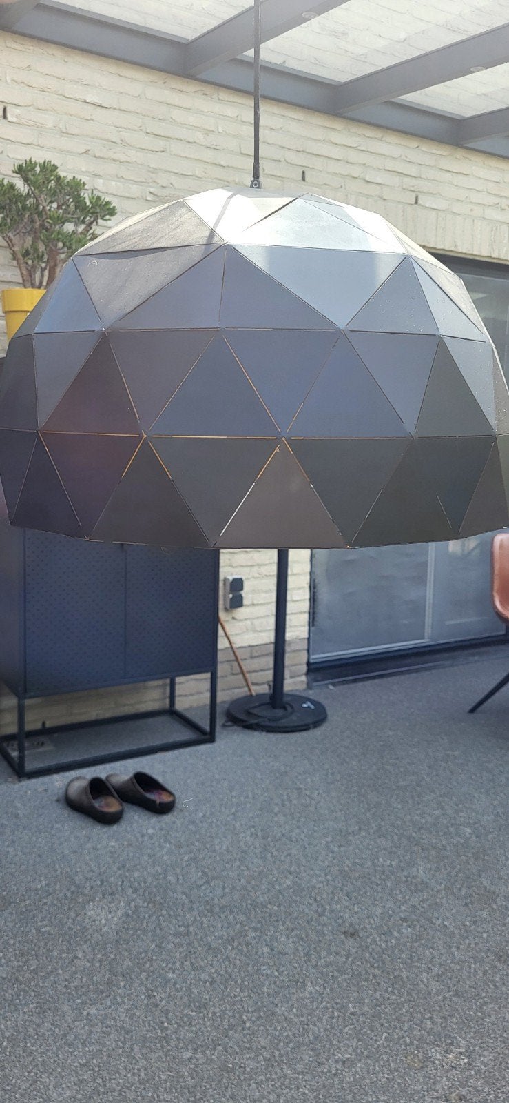 Hanglamp luster, Ophalen